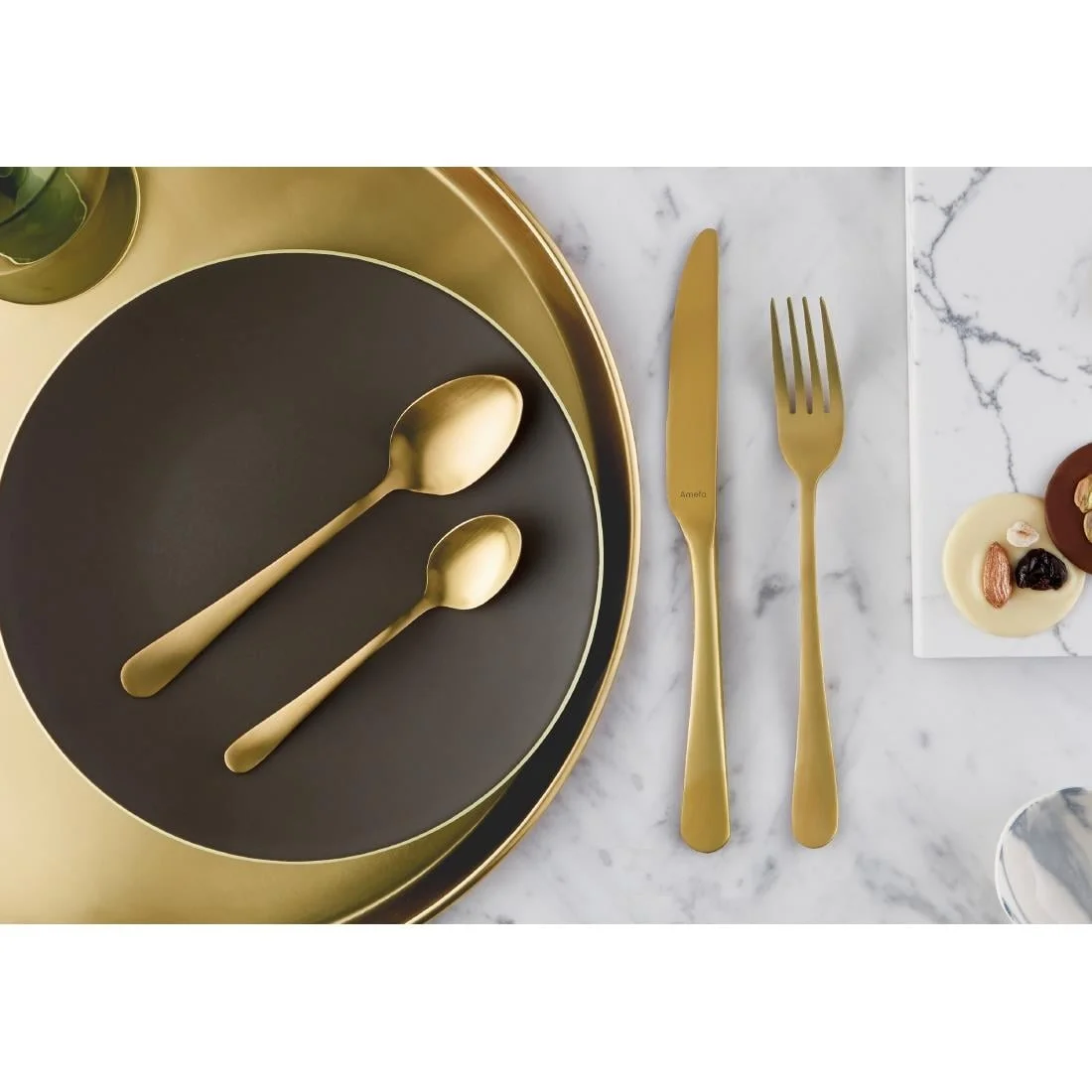Amefa Austin Cake Forks Gold PVD (12 Pack) - Image 3