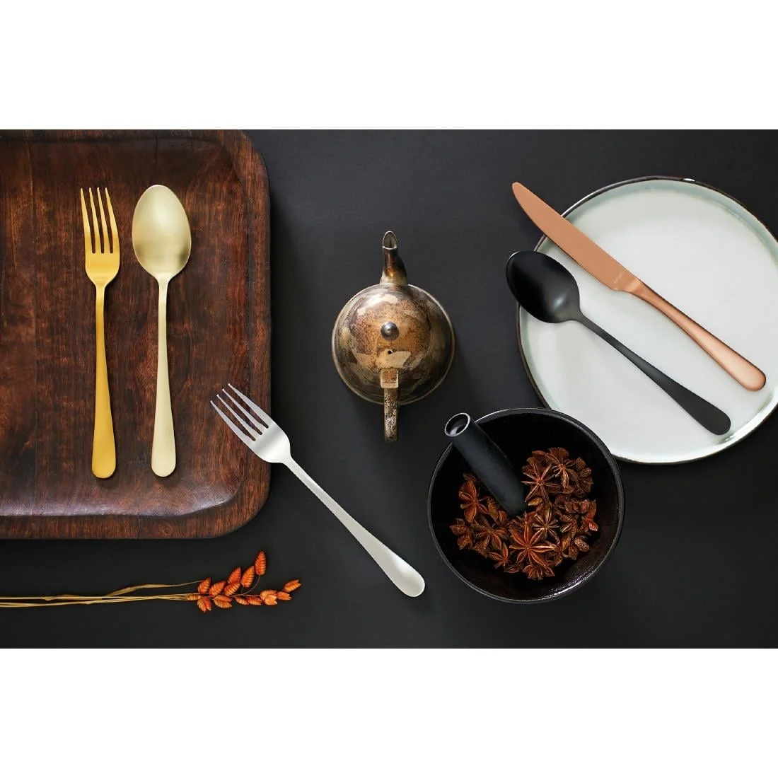 Amefa Austin Cake Forks Black PVD (12 Pack) - Image 3