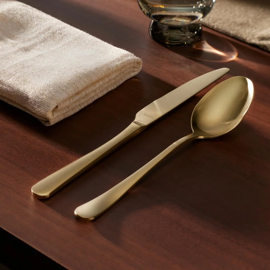 Amefa Austin Table Spoons Champagne PVD (12 Pack) - Image 2