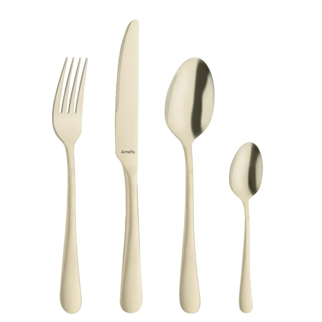 Amefa Austin Cake Forks Champagne PVD (12 Pack) - Image 4