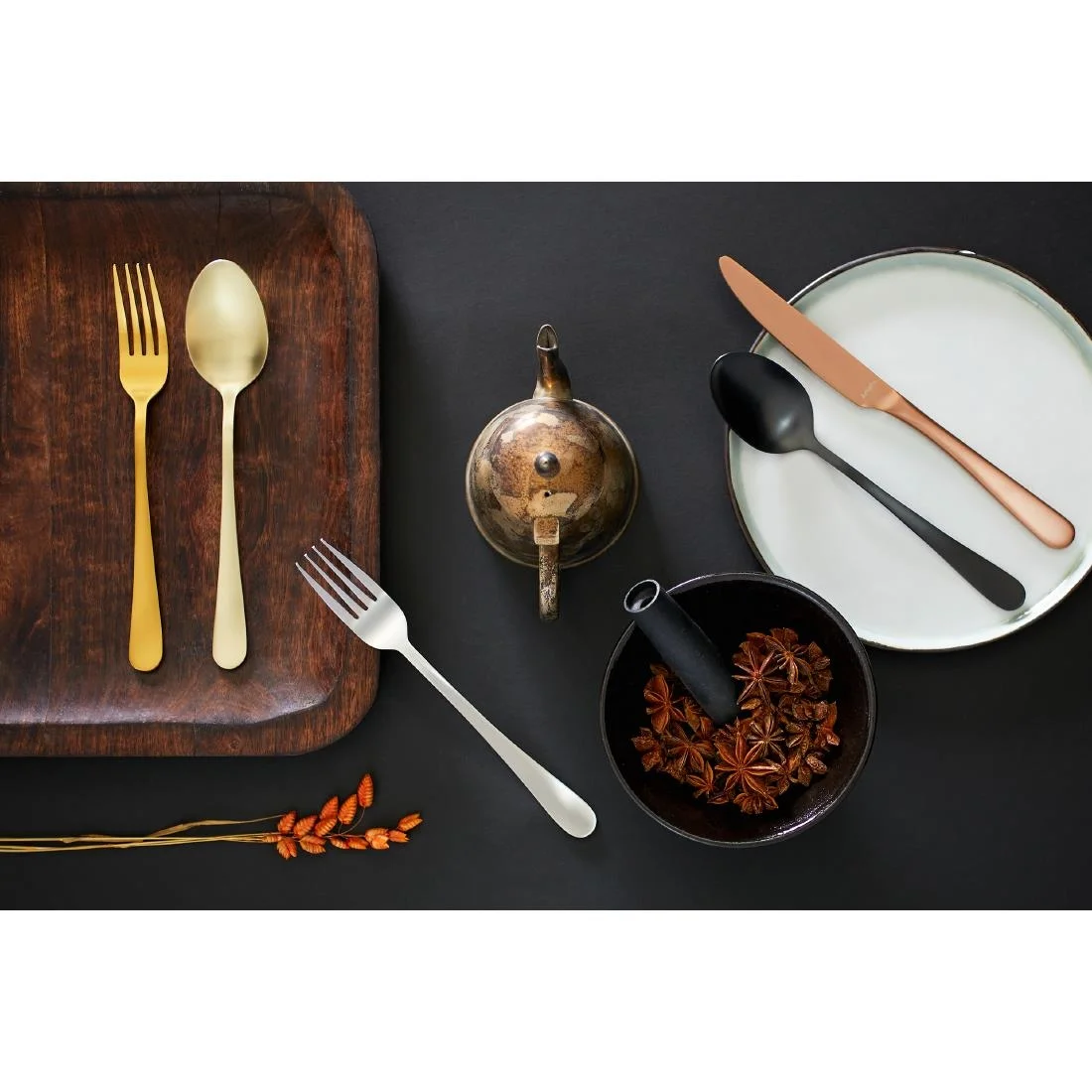 Amefa Austin Dessert Knives Copper PVD (12 Pack) - Image 2