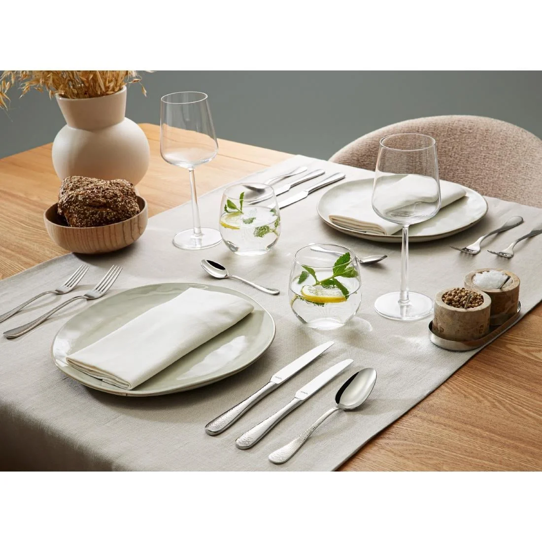 Amefa Sierra Hammered Dessert Forks (12 Pack) - Image 3