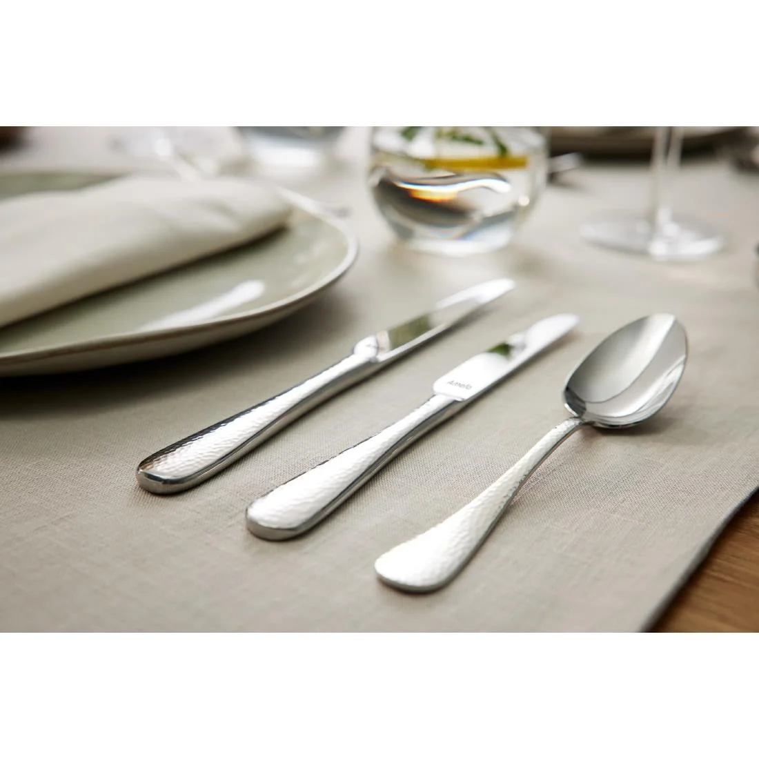 Amefa Sierra Hammered Dessert Forks (12 Pack) - Image 4