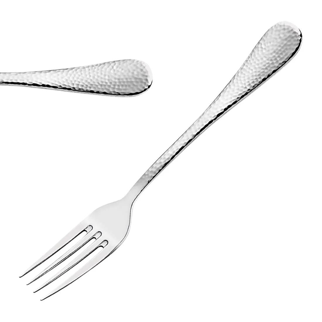 Amefa Sierra Hammered Table Forks (12 Pack)