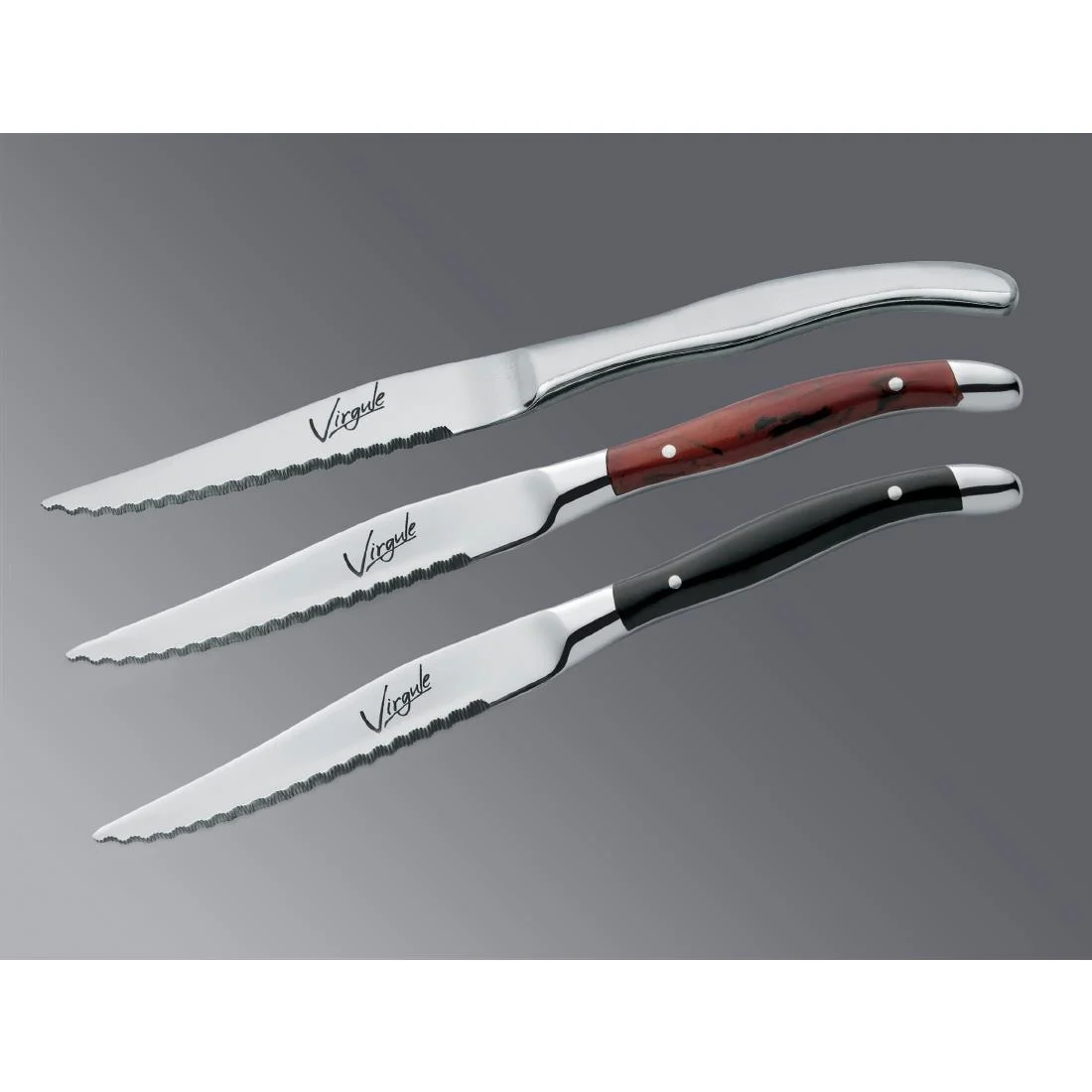 Amefa Virgule Steak Knives Brown (12 Pack) - Image 2