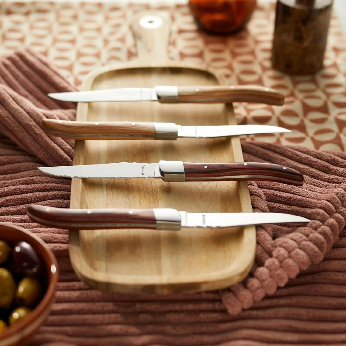 Amefa Royal Steak Knives Light Wood (6 Pack) - Image 3