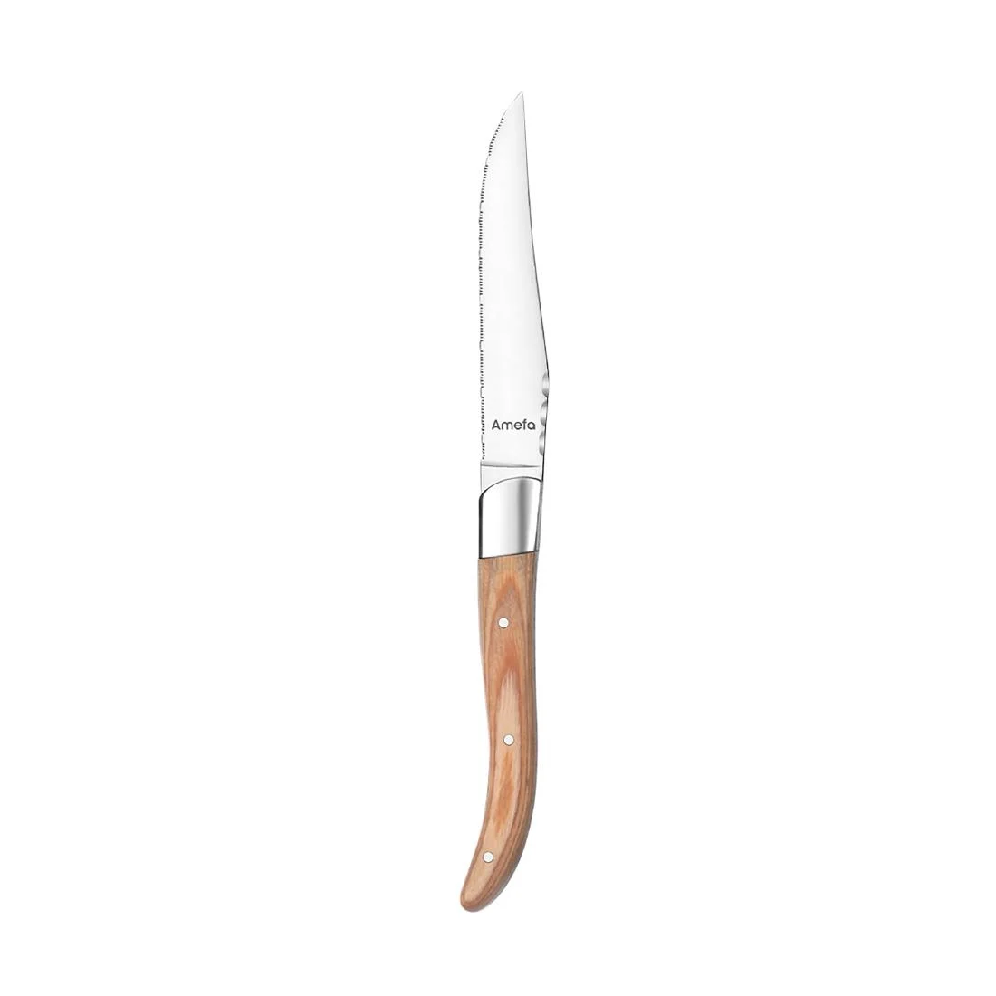 Amefa Royal Steak Knives Light Wood (6 Pack) - Image 4
