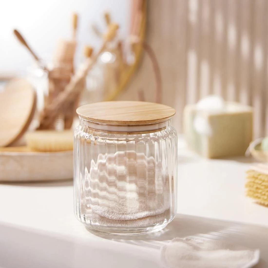 Luminarc Nova Jars with Bamboo Lids 750ml (6 Pack) - Image 4