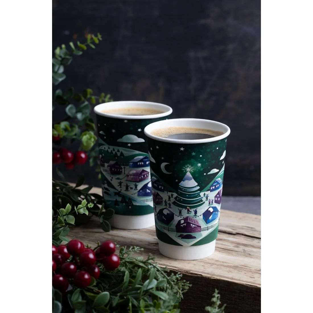 Vegware Double Wall 2026 Festive Cups 455ml (400 Pack) - Image 2