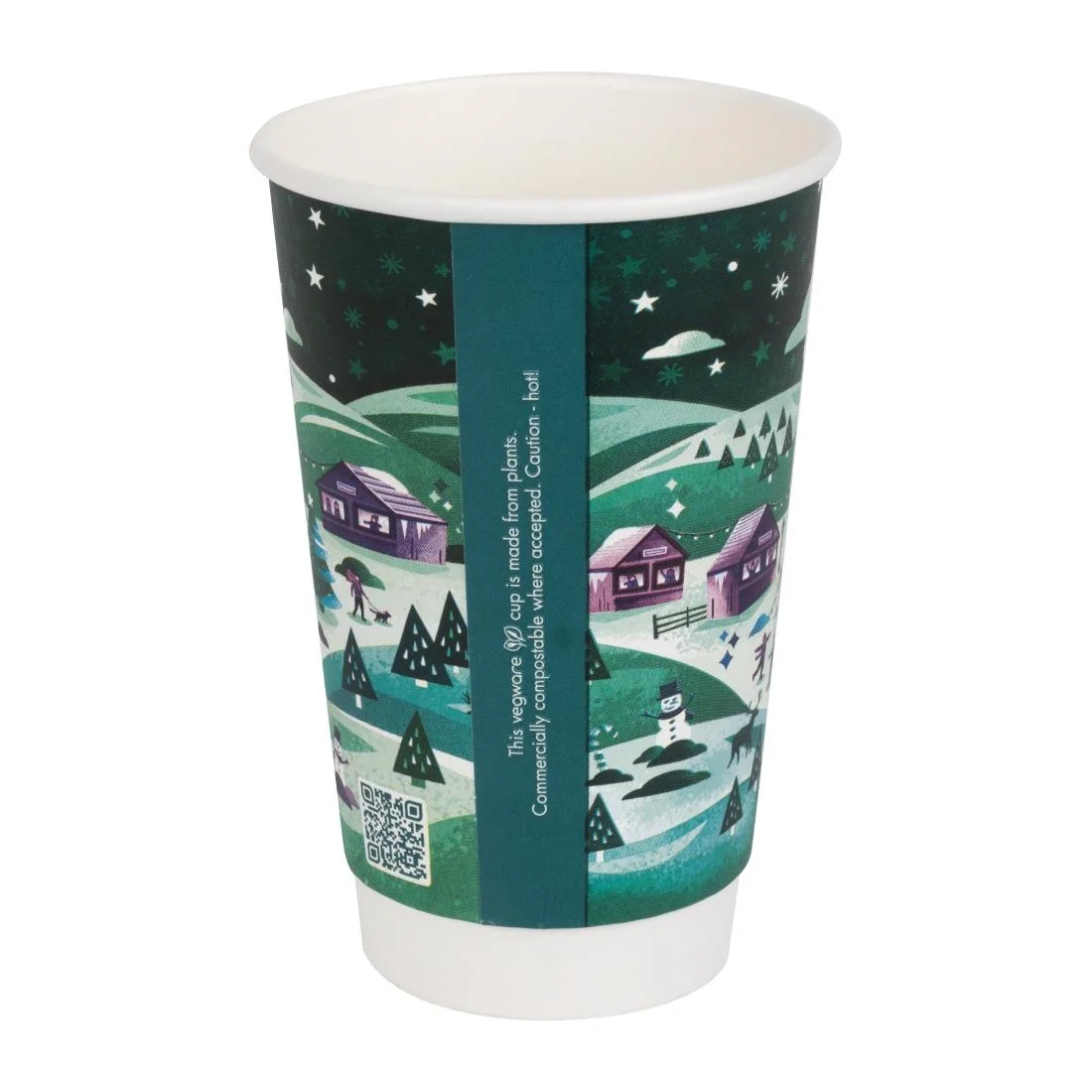Vegware Double Wall 2026 Festive Cups 455ml (400 Pack) - Image 4