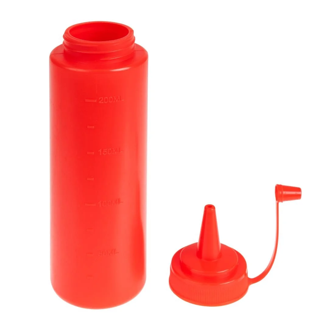 Vogue Red Squeeze Sauce Bottle 8oz - Image 3