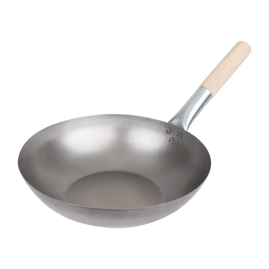 Vogue Mild Steel Wok Flat Base 330mm