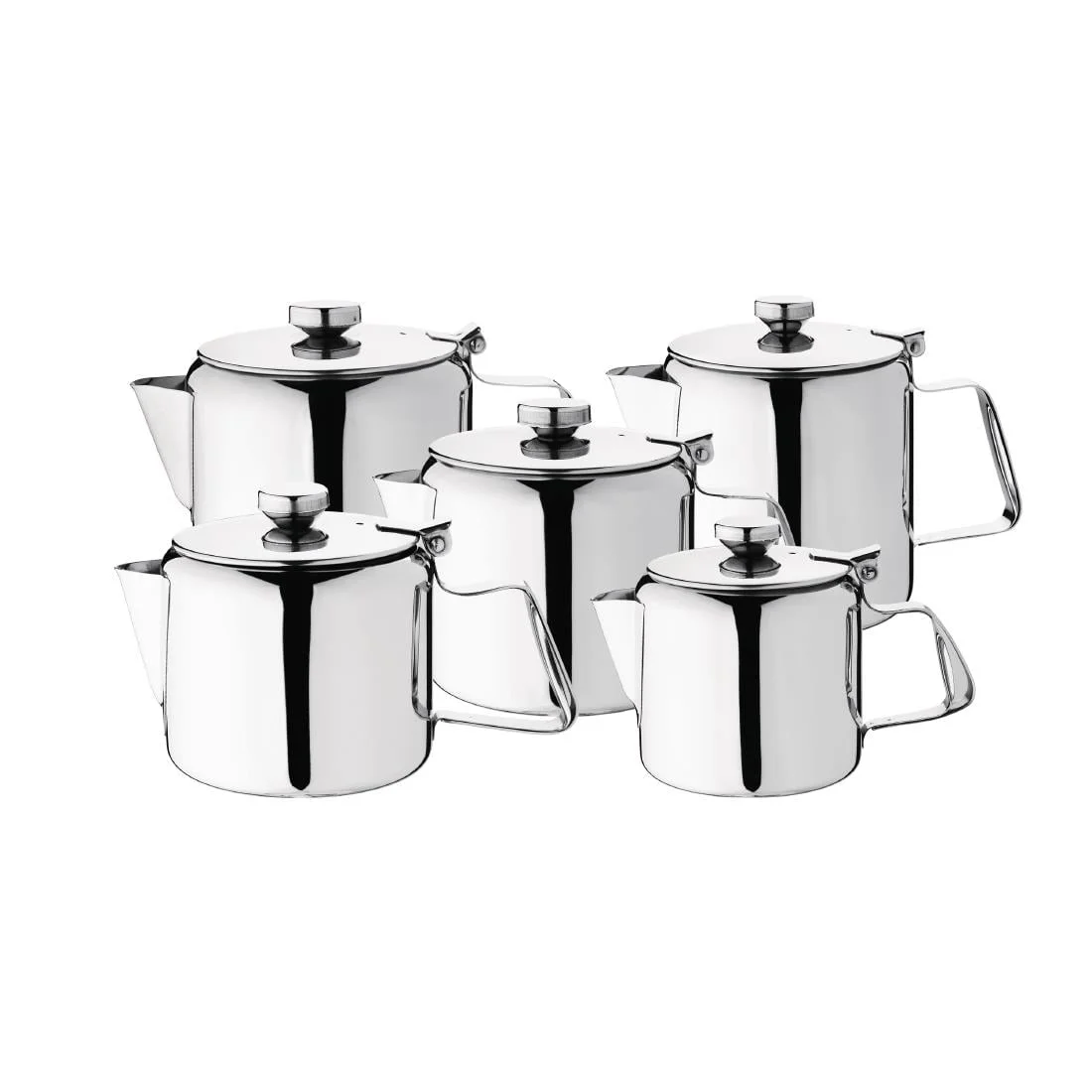 Olympia Concorde Teapot Stainless Steel 48oz - Image 2