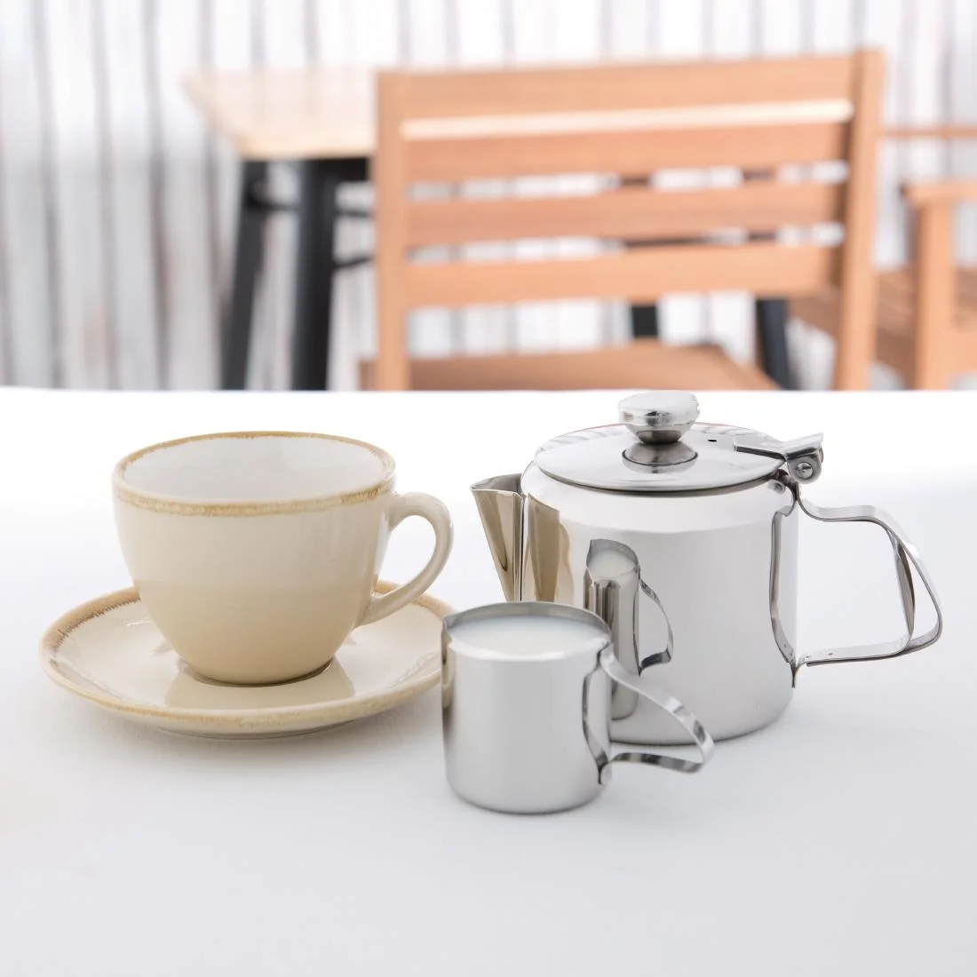 Olympia Concorde Teapot Stainless Steel 16oz - Image 6