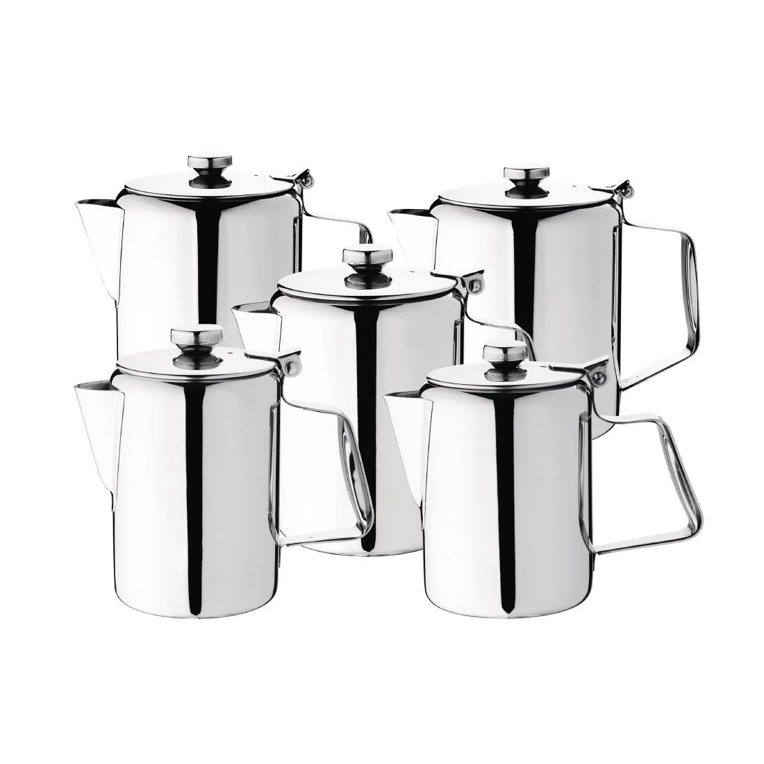 Olympia Concorde Coffee Pot Stainless Steel 16oz - Image 4