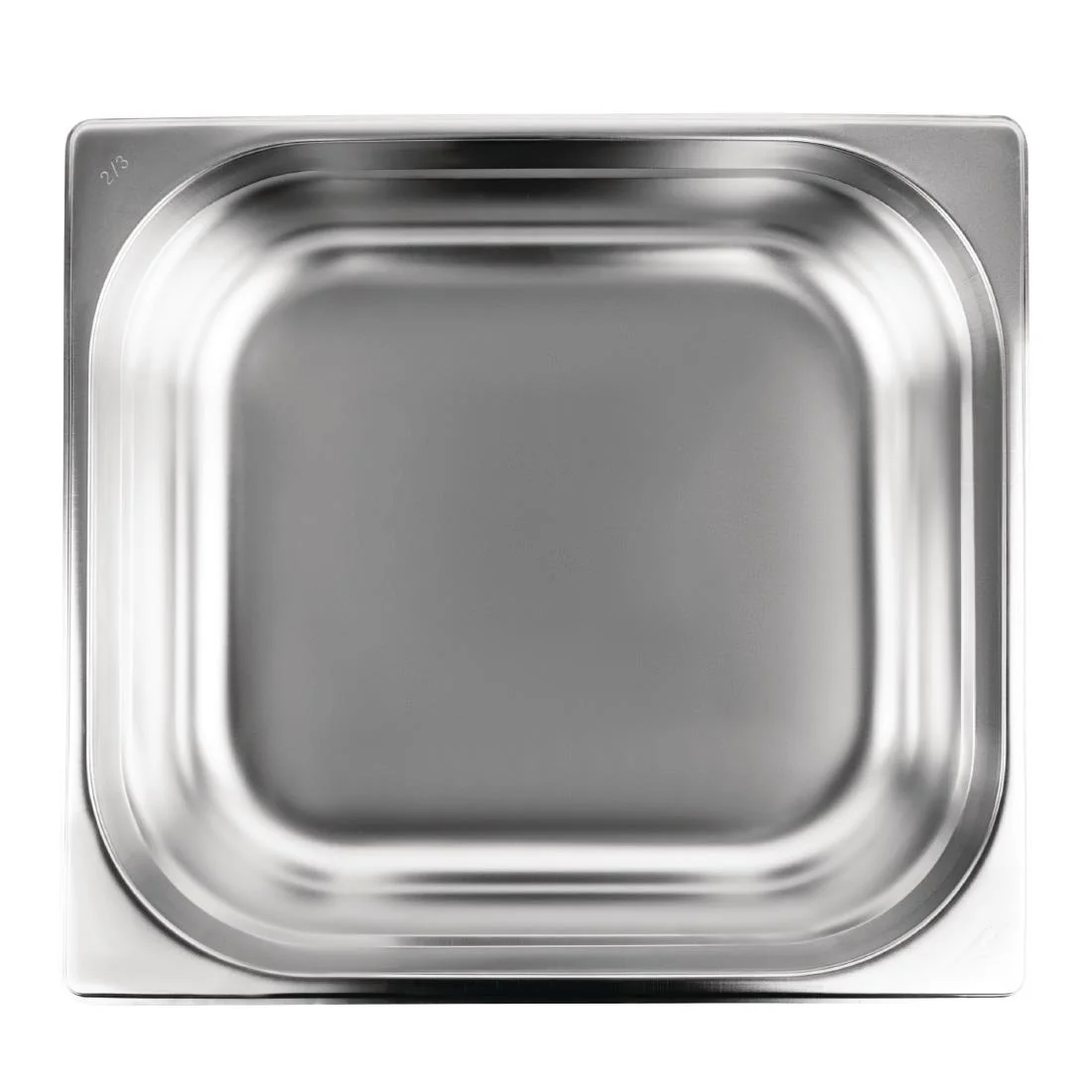 Vogue Stainless Steel 2/3 Gastronorm Pan 100mm - Image 5