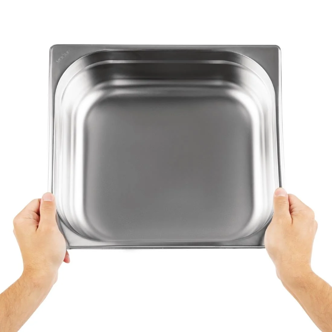 Vogue Stainless Steel 2/3 Gastronorm Pan 100mm - Image 6