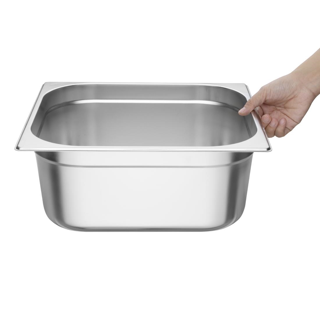 Vogue Stainless Steel 2/3 Gastronorm Pan 150mm