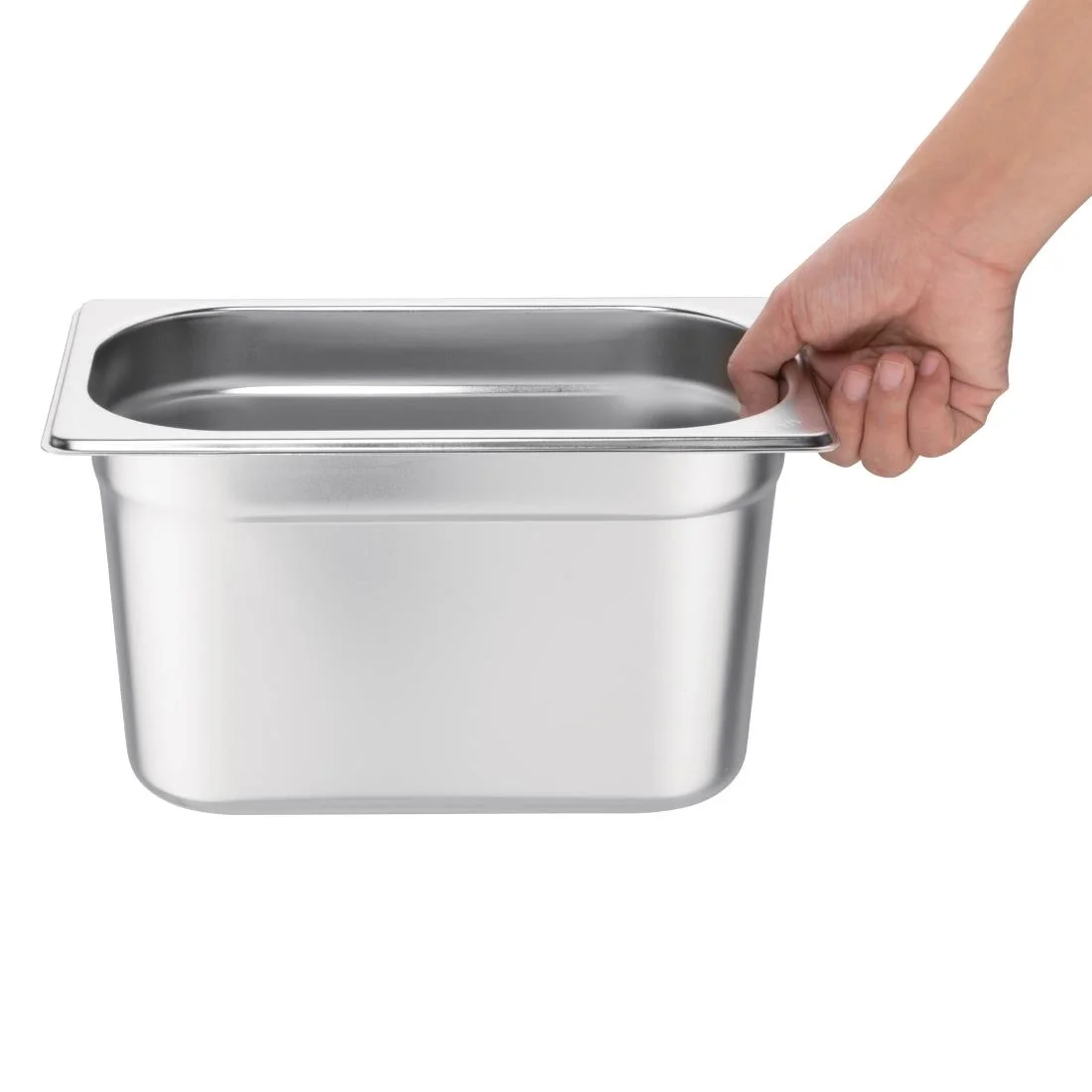 Vogue Stainless Steel 1/4 Gastronorm Pan 150mm - Image 5