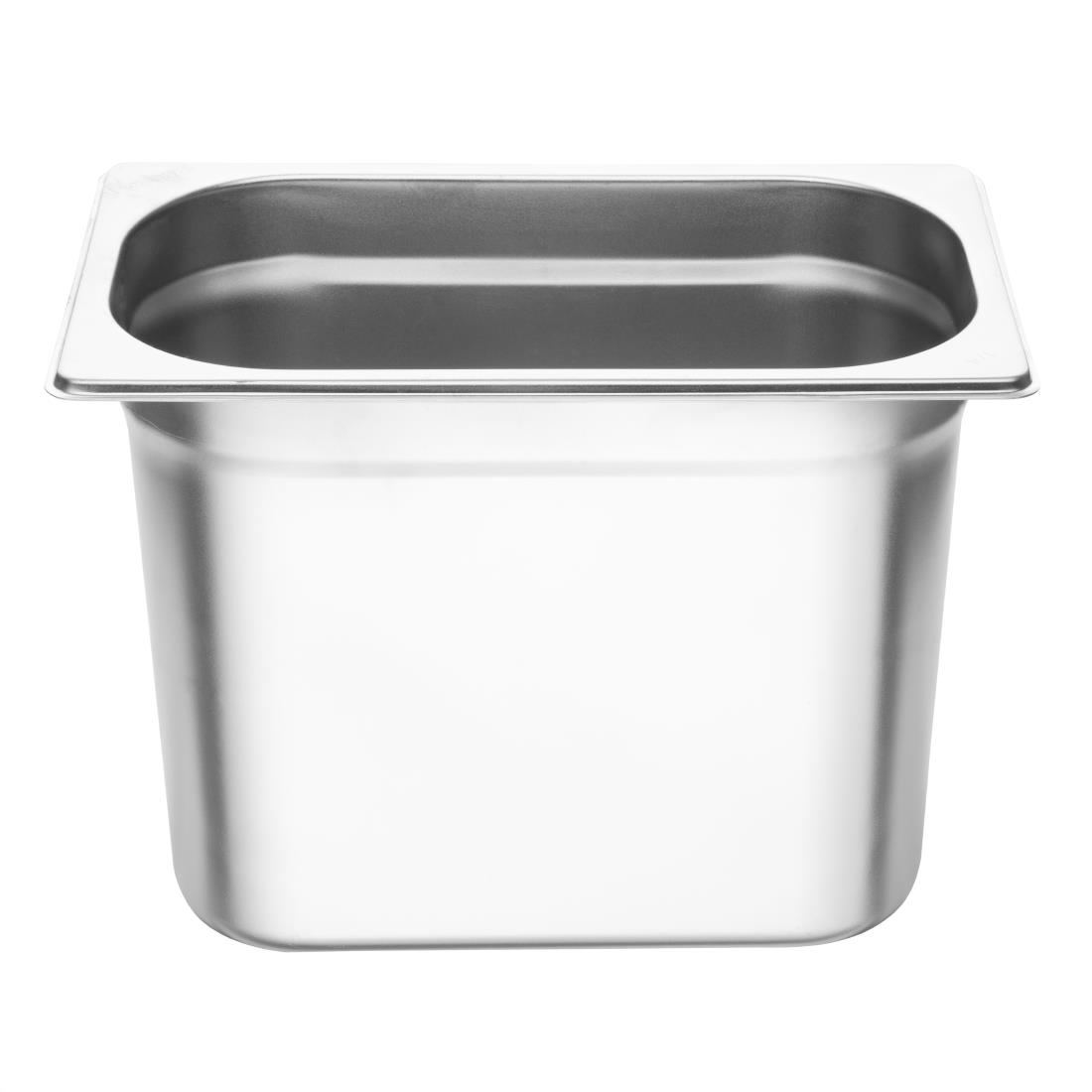 Vogue Stainless Steel 1/4 Gastronorm Pan 200mm