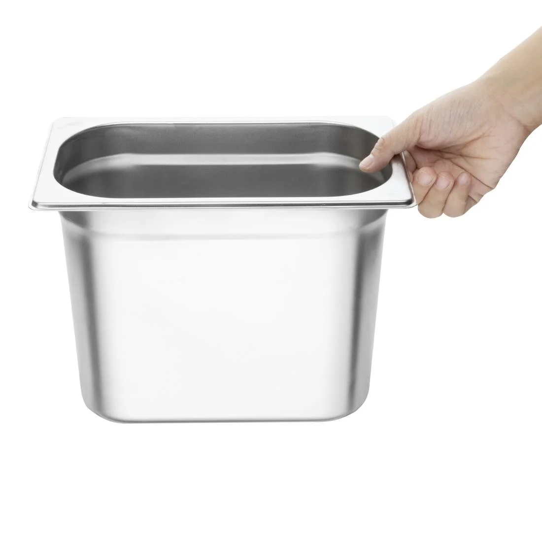 Vogue Stainless Steel 1/4 Gastronorm Pan 200mm - Image 5