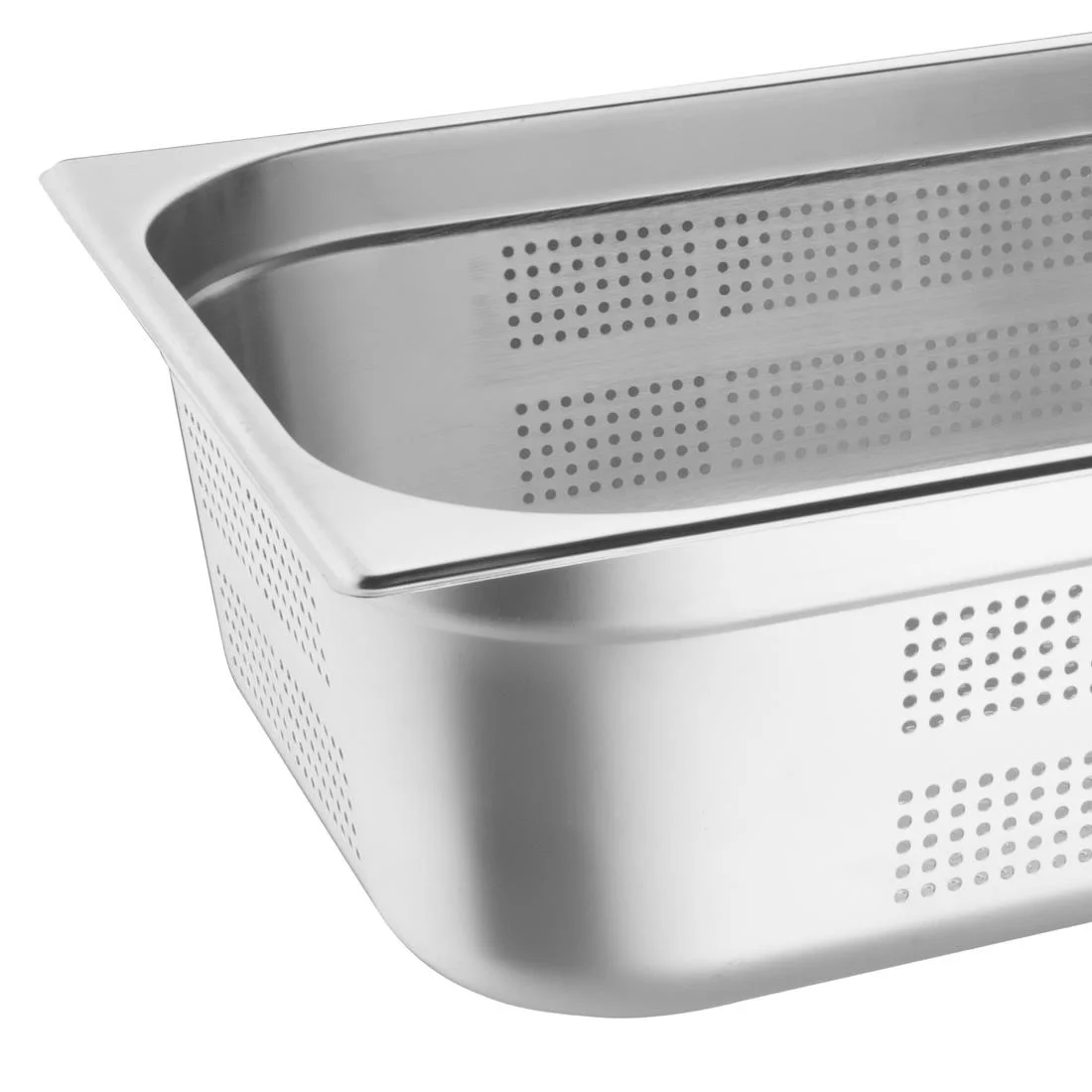 Vogue Stainless Steel Perforated 1/1 Gastronorm Pan 150mm - Image 7