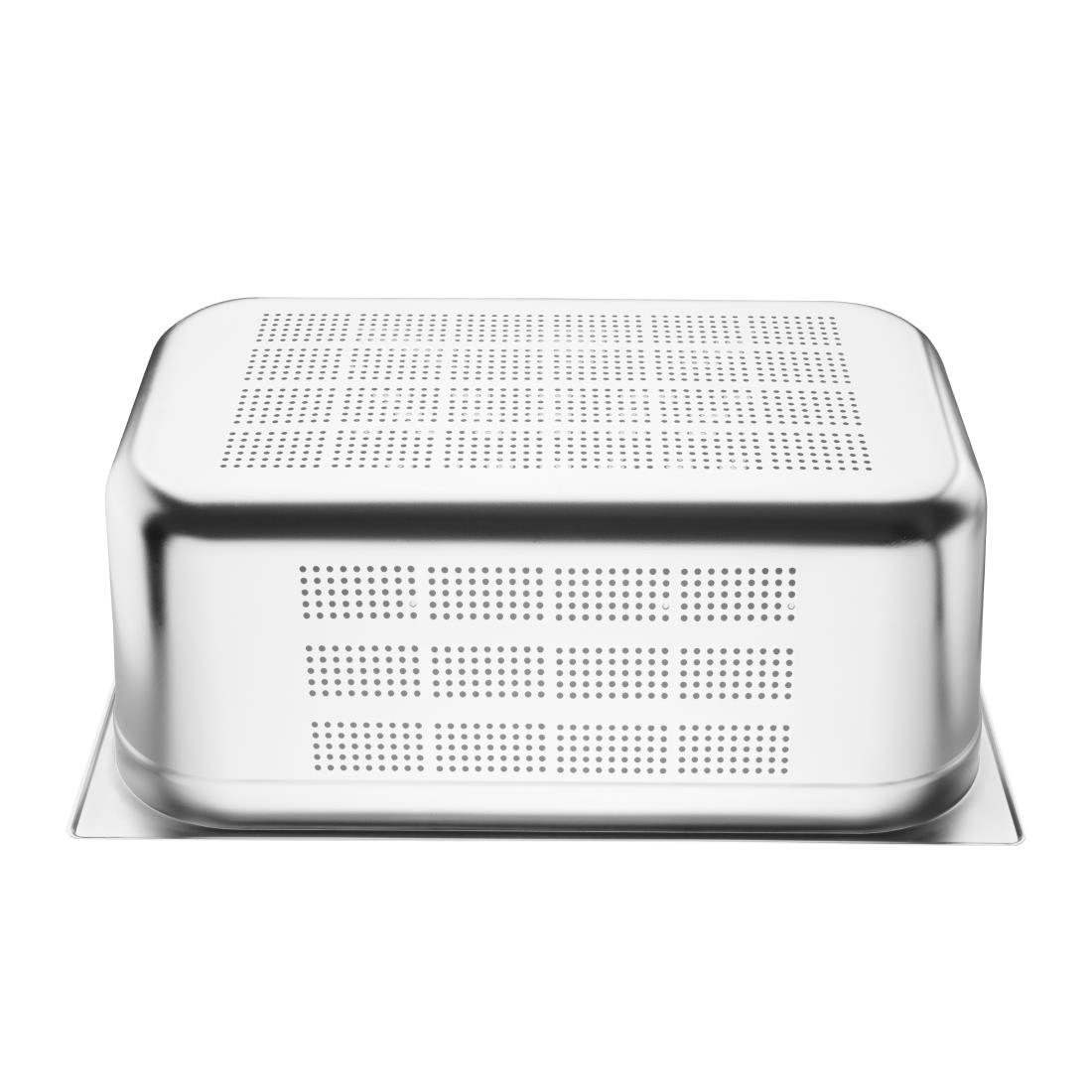 Vogue Stainless Steel Perforated 1/1 Gastronorm Pan 200mm