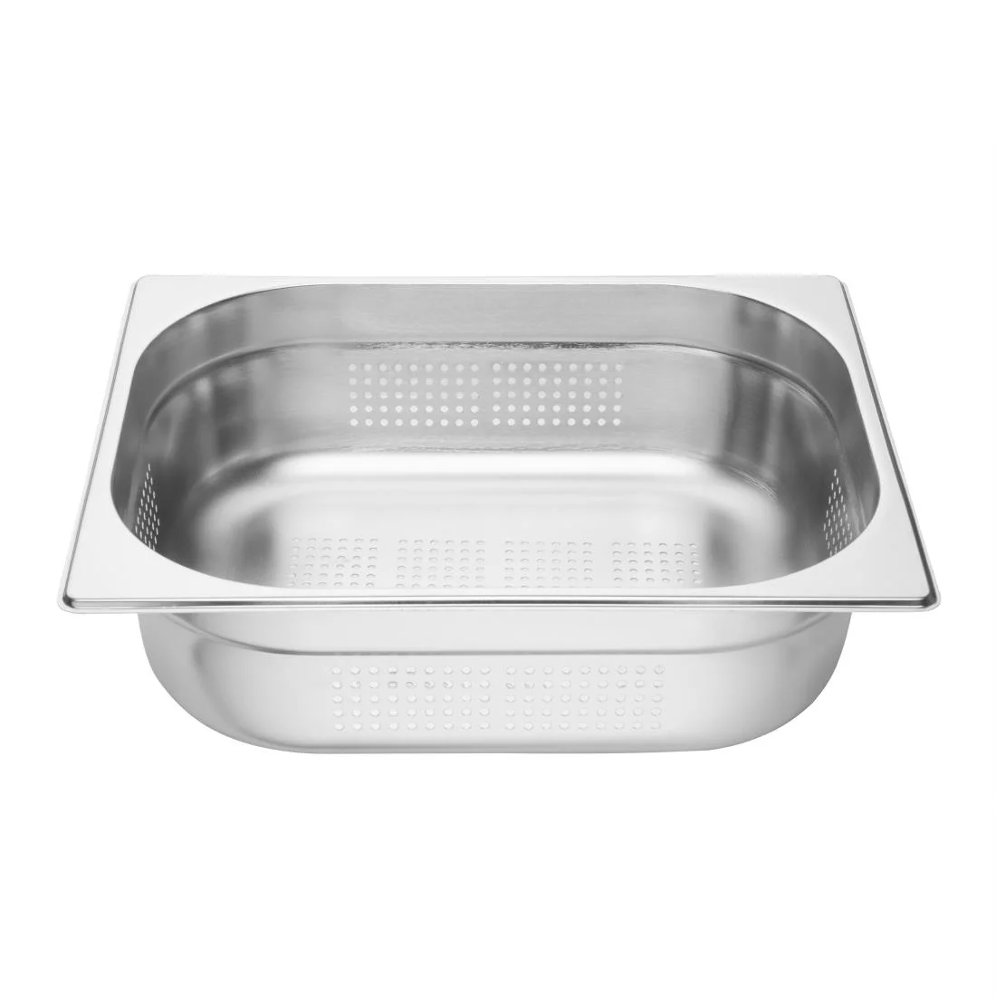 Vogue Stainless Steel Perforated 1/2 Gastronorm Pan 100mm - Image 4