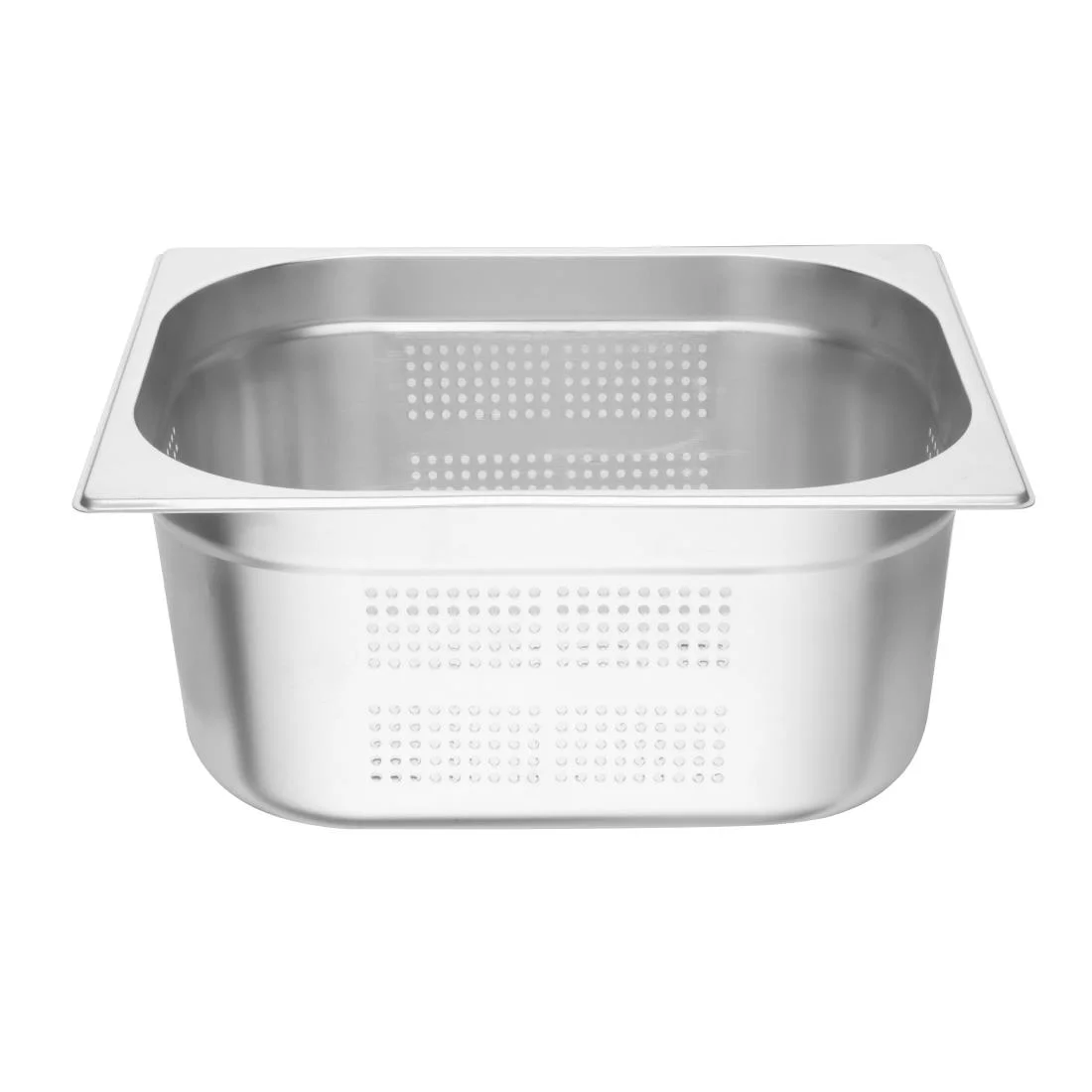 Vogue Stainless Steel Perforated 1/2 Gastronorm Pan 150mm - Image 4