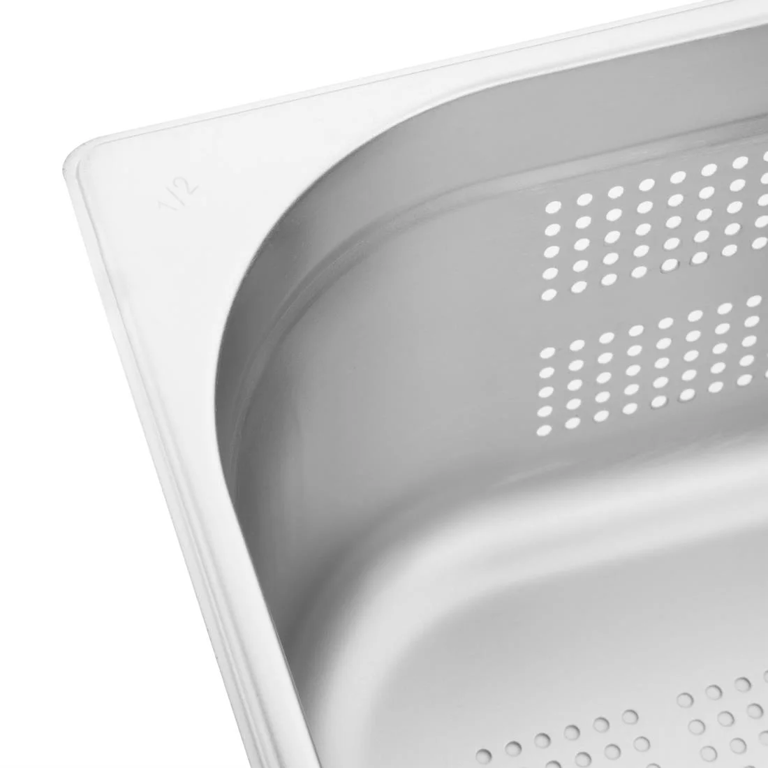 Vogue Stainless Steel Perforated 1/2 Gastronorm Pan 150mm - Image 6