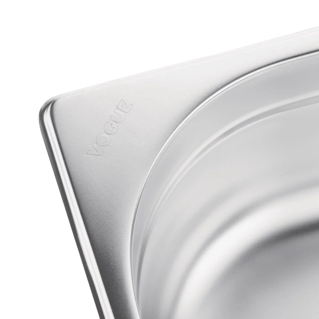 Vogue Stainless Steel 1/1 Gastronorm Pan 100mm - Image 8