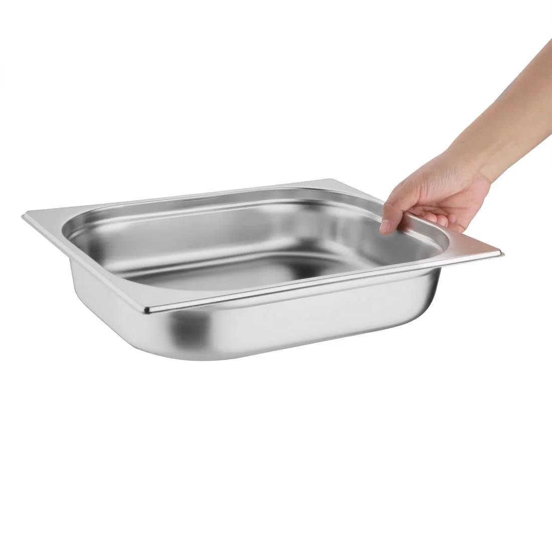 Vogue Stainless Steel 1/2 Gastronorm Pan 65mm - Image 5