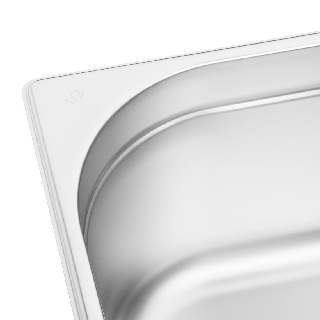 Vogue Stainless Steel 1/2 Gastronorm Pan 150mm