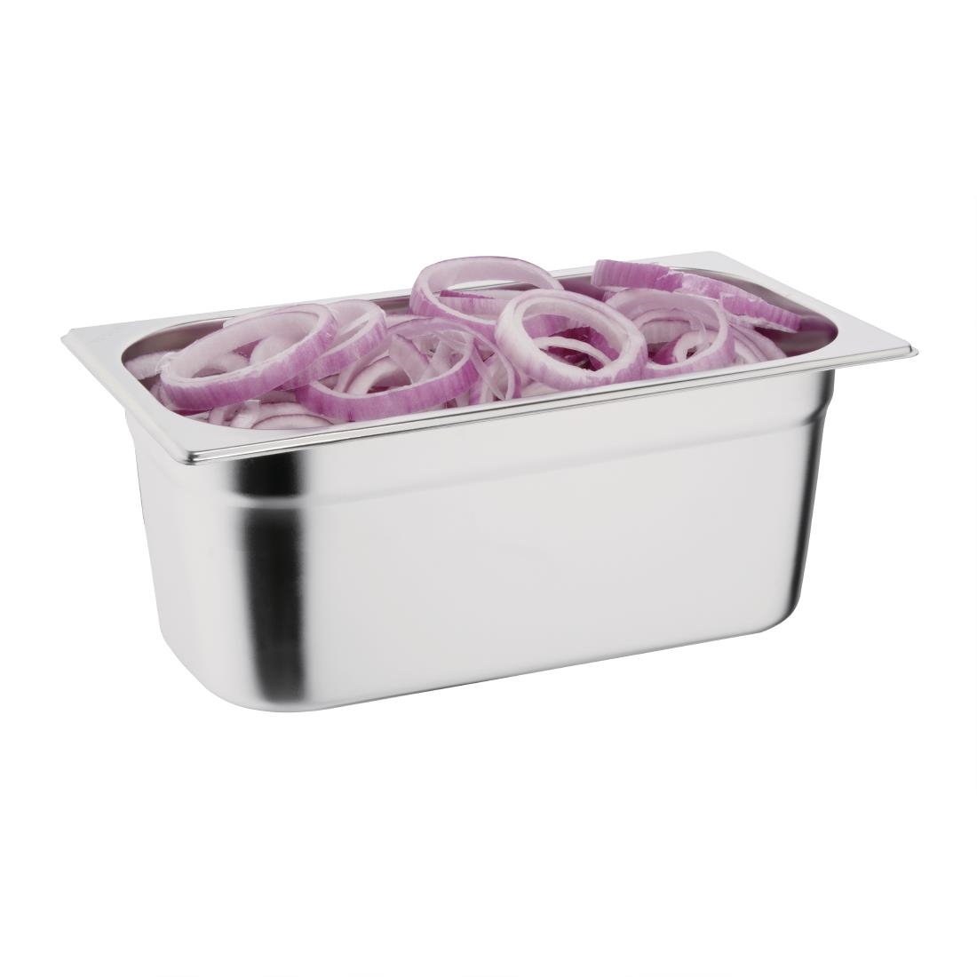 Vogue Stainless Steel 1/3 Gastronorm Pan 100mm