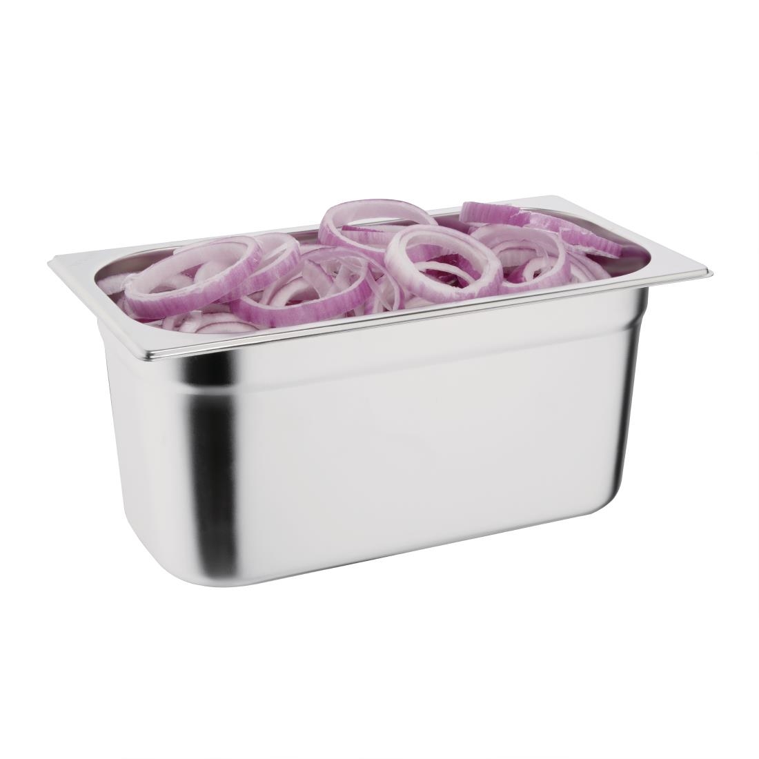 Vogue Stainless Steel 1/3 Gastronorm Pan 150mm