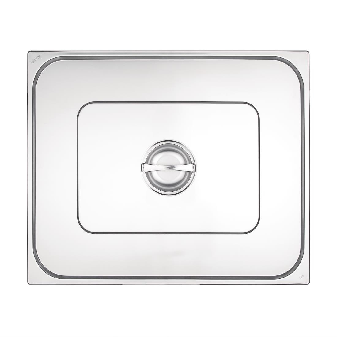 Vogue Stainless Steel 2/1 Double Size Gastronorm Lid