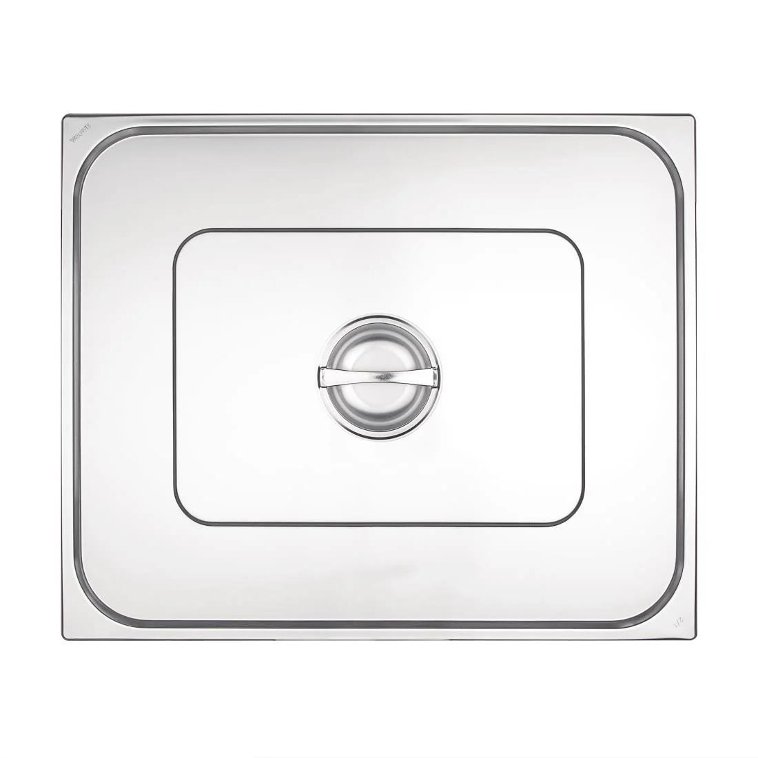 Vogue Stainless Steel 2/1 Double Size Gastronorm Lid - Image 2