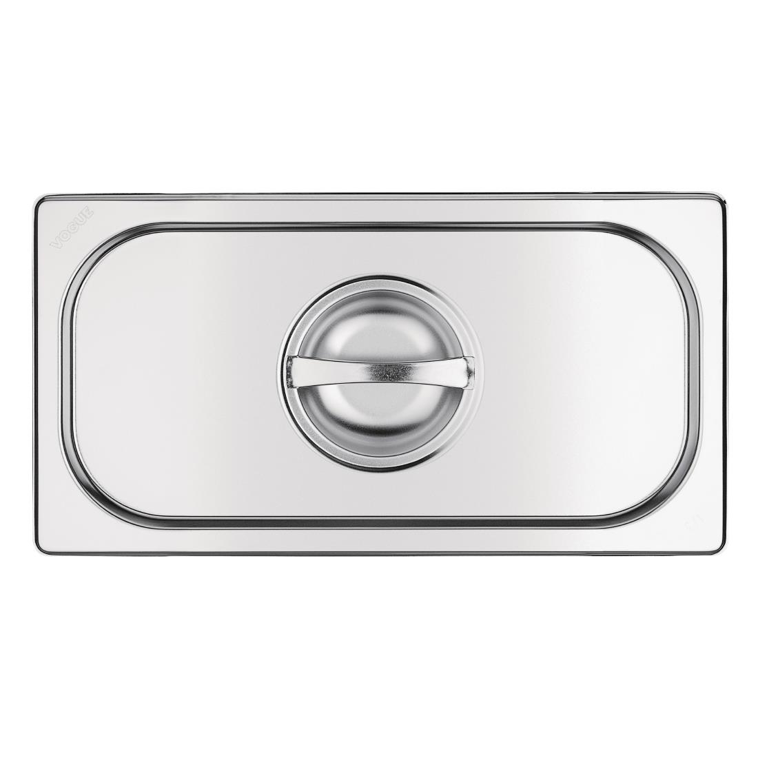 Vogue Stainless Steel 1/3 Gastronorm Lid