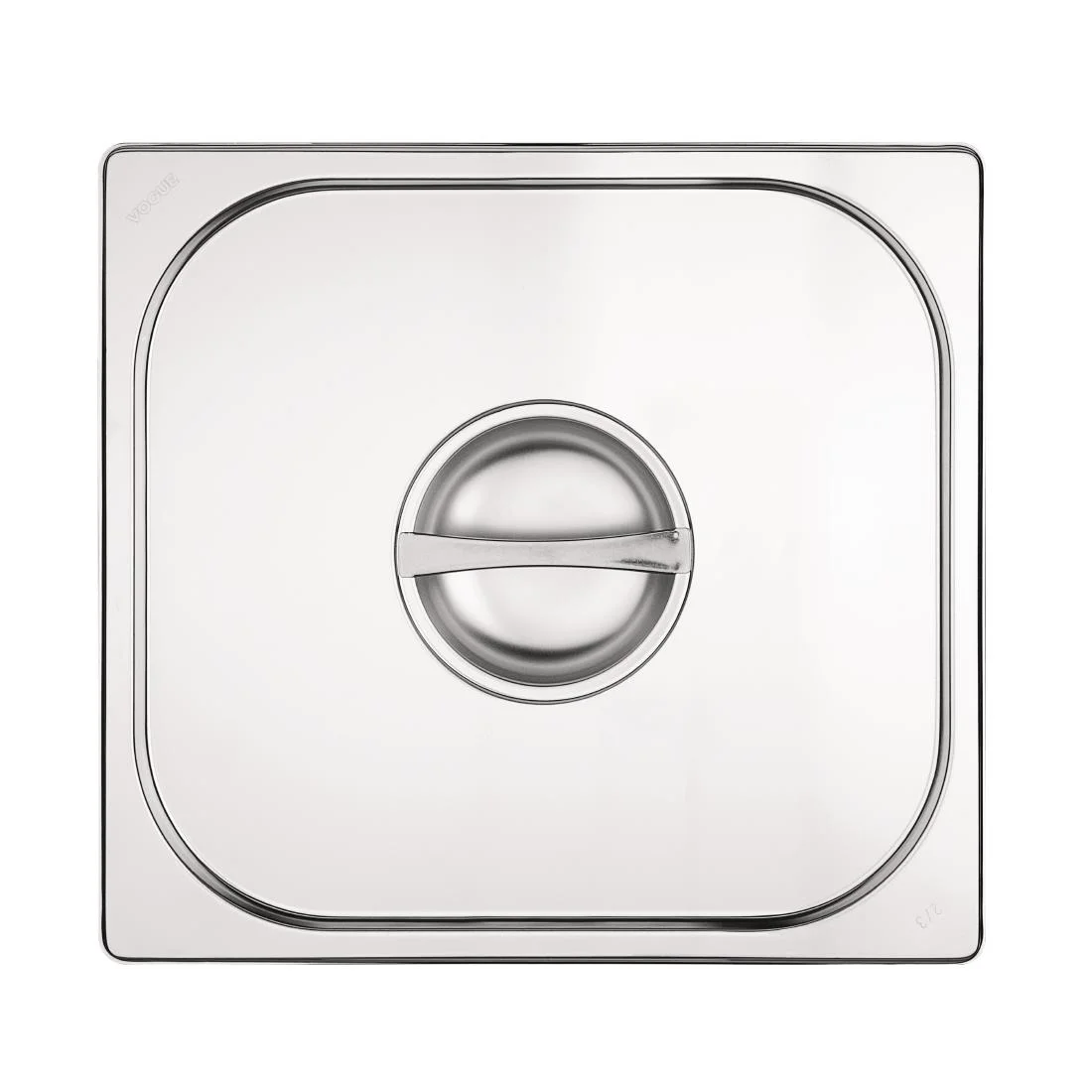 Vogue Stainless Steel 2/3 Gastronorm Lid - Image 2