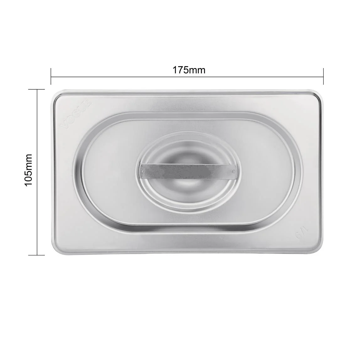 Vogue Stainless Steel 1/4 Gastronorm Lid - Image 5