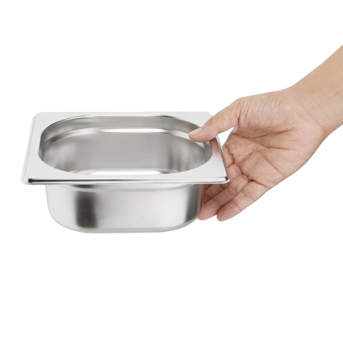 Vogue Stainless Steel 1/6 Gastronorm Pan 65mm