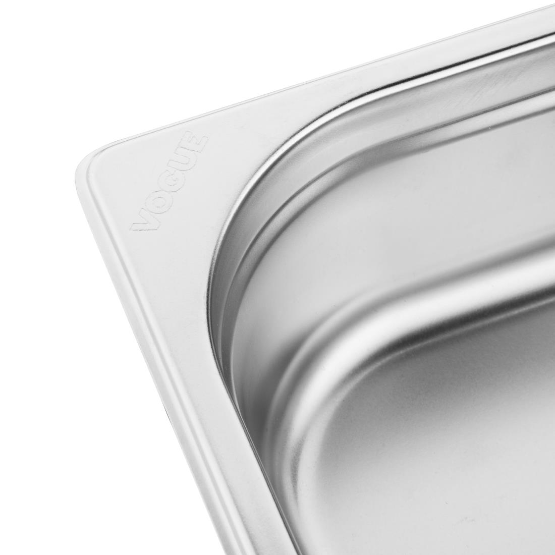 Vogue Stainless Steel 1/6 Gastronorm Pan 65mm