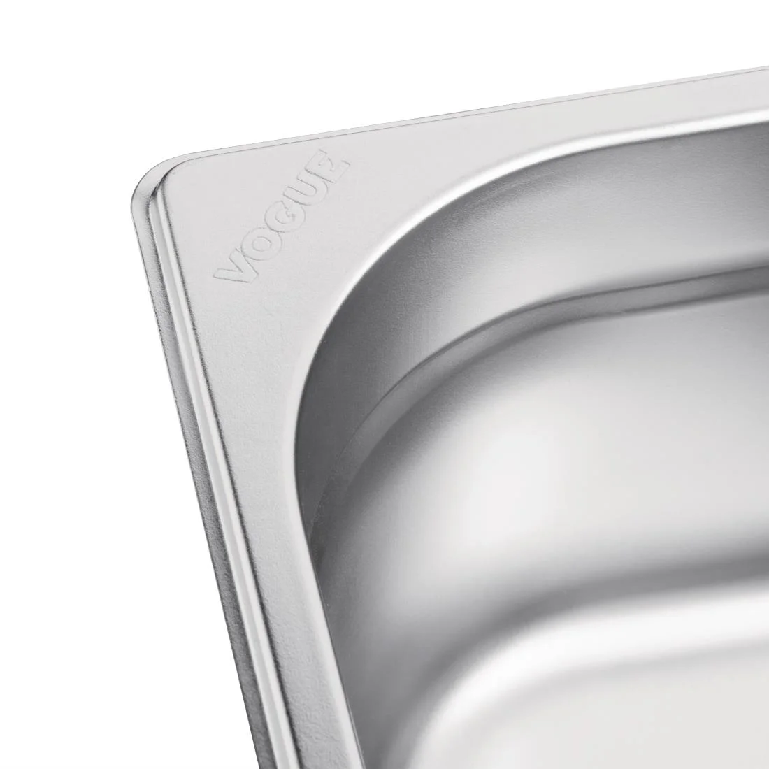 Vogue Stainless Steel 1/6 Gastronorm Pan 100mm - Image 6