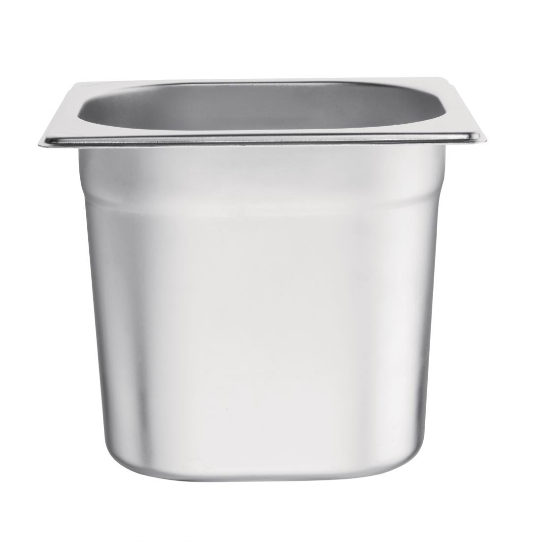 Vogue Stainless Steel 1/6 Gastronorm Pan 150mm