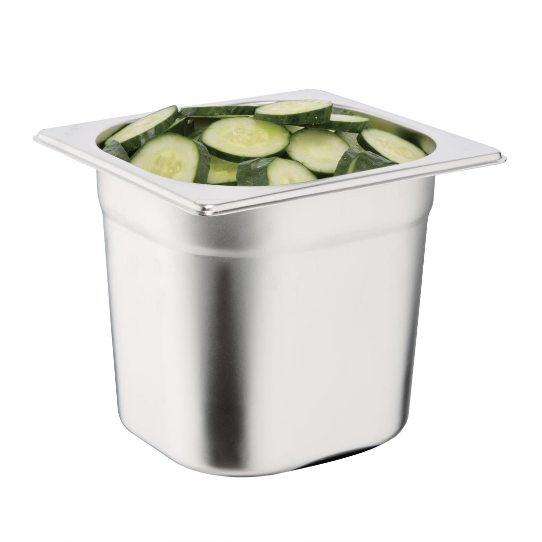 Vogue Stainless Steel 1/6 Gastronorm Pan 150mm