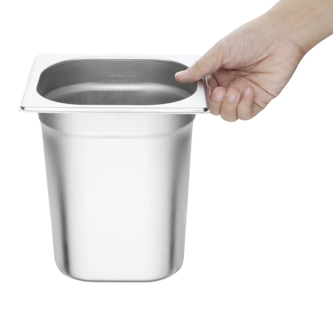 Vogue Stainless Steel 1/6 Gastronorm Pan 200mm - Image 5