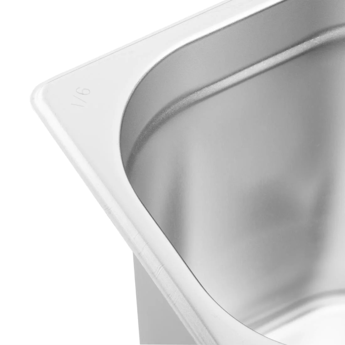 Vogue Stainless Steel 1/6 Gastronorm Pan 200mm - Image 6