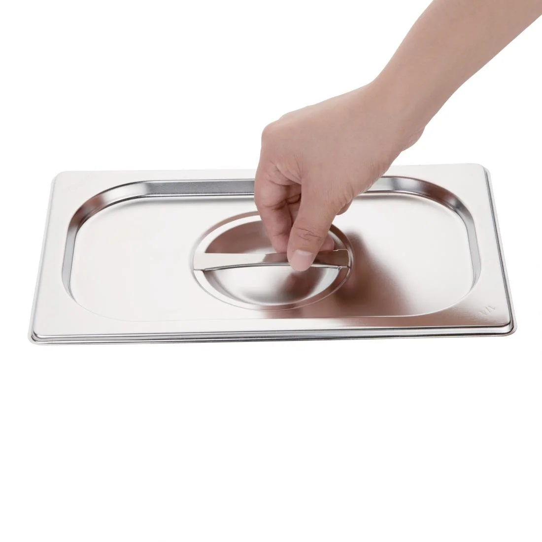 Vogue Stainless Steel 1/4 Gastronorm Lid - Image 6