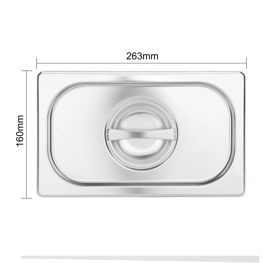 Vogue Stainless Steel 1/9 Gastronorm Lid - Image 6