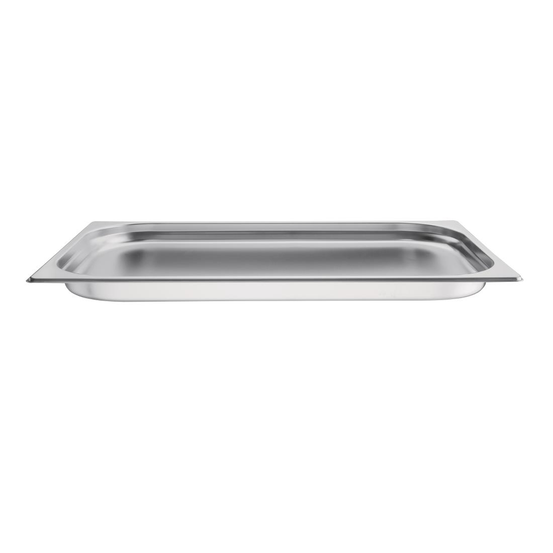 Vogue Stainless Steel 1/1 Gastronorm Pan 20mm